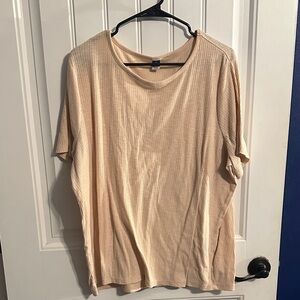 Old Navy Women's Luxe Beige Short Sleeve Top